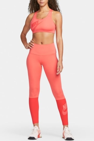 Leggings deportivos de tiro alto - Rojo y coral - Nike