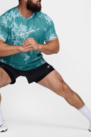 Camiseta de running tie-dye - Azul -­ Nike