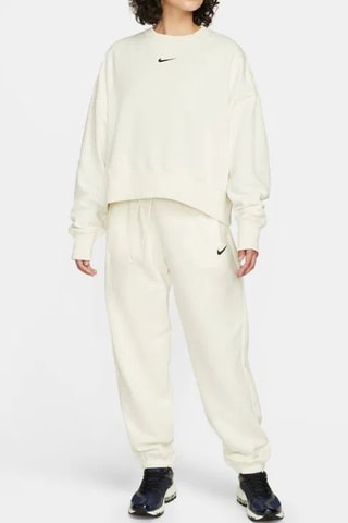 Pantalón de chándal polar de tiro alto - Blanco - Nike