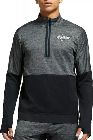 Camiseta de running - Negro y gris oscuro - Nike