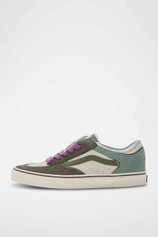 Zapatillas de piel y nobuk - Verde - Vans
