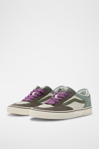 Zapatillas de piel y nobuk - Verde - Vans