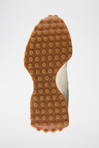 Zapatillas de piel de entrenamiento - Crudo y verde - New Balance