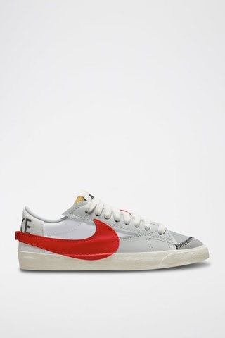 Blazer Low de piel - Blanco y rojo