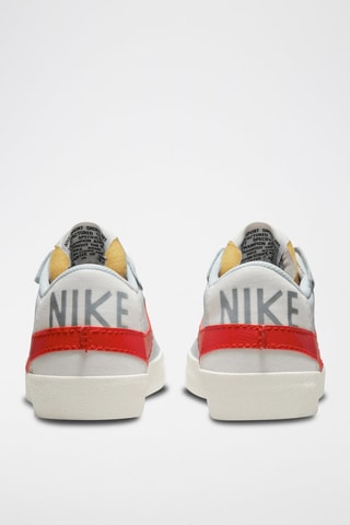 Blazer Low de piel - Blanco y rojo