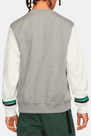 Chaqueta Retro Varsity - Gris y verde