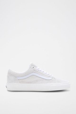 Zapatillas de piel Old Skool - Beige y blanco