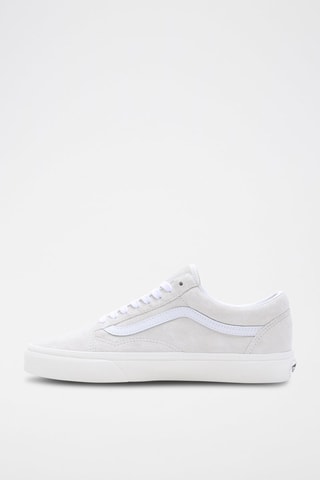 Zapatillas de piel Old Skool - Beige y blanco