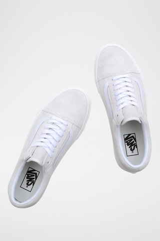 Zapatillas de piel Old Skool - Beige y blanco
