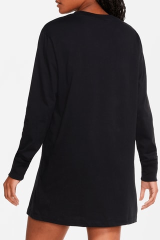 Vestido recto Essential algodón orgánico - Negro