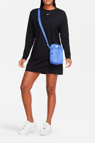 Vestido recto Essential algodón orgánico - Negro