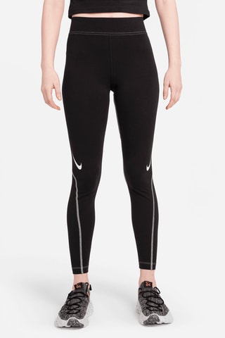 Leggings Swoosh - Negro