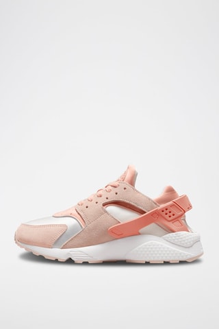 Air Huarache MN de nobuk - Rosa y blanco