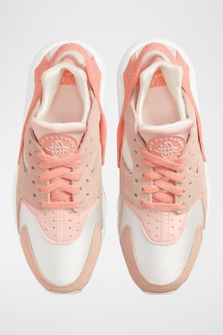 Air Huarache MN de nobuk - Rosa y blanco