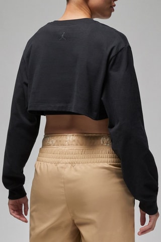 Camiseta cropped Jordan - Negro