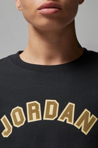 Camiseta cropped Jordan - Negro
