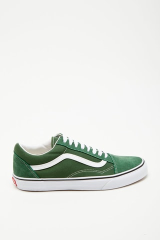 Zapatillas de piel Old Skool - Verde y blanco