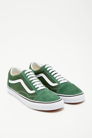 Zapatillas de piel Old Skool - Verde y blanco