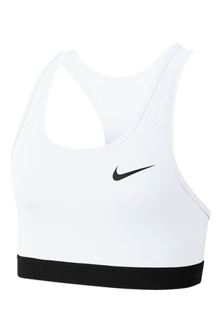 Sujetador deportivo de entrenamiento Nike Swoosh - Blanco