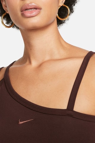 Crop top Sportswear Everyday Modern - Marrón oscuro