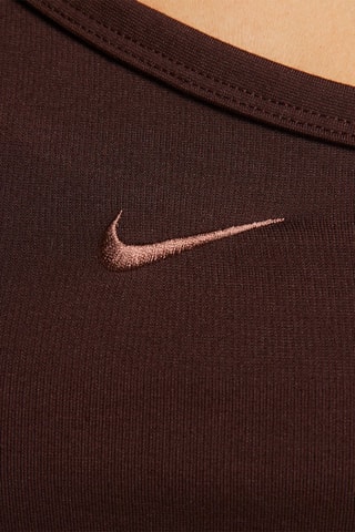 Crop top Sportswear Everyday Modern - Marrón oscuro