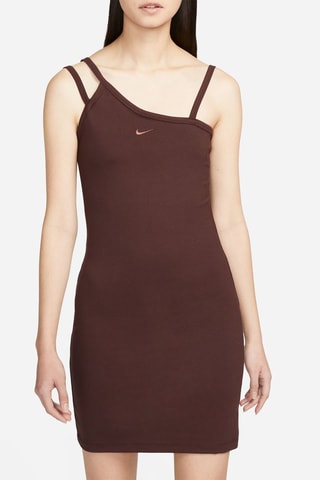 Vestido de tubo Sportswear Everyday Modern - Marrón oscuro