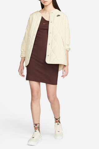 Vestido de tubo Sportswear Everyday Modern - Marrón oscuro