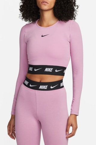 Crop top Nike swoosh - Malva