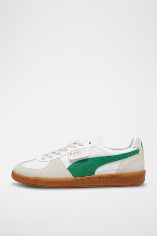 Zapatillas de piel Palermo Lth - Blanco y verde