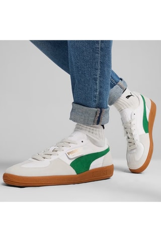 Zapatillas de piel Palermo Lth - Blanco y verde