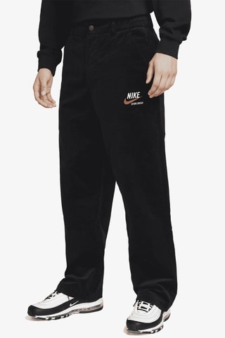 Pantalón recto de pana Trend - Negro