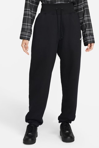 Pantalón de chándal polar de tiro alto - Negro