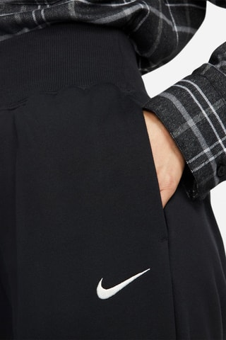 Pantalón de chándal polar de tiro alto - Negro