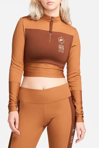 Crop top Sportswear - Camel