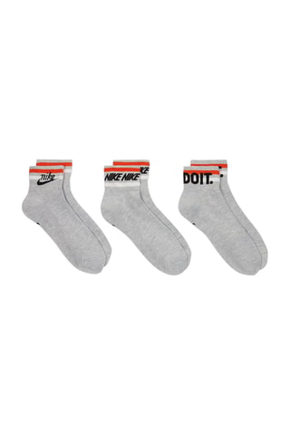 3 pares de calcetines cortos Nike Everyday Essential - Gris