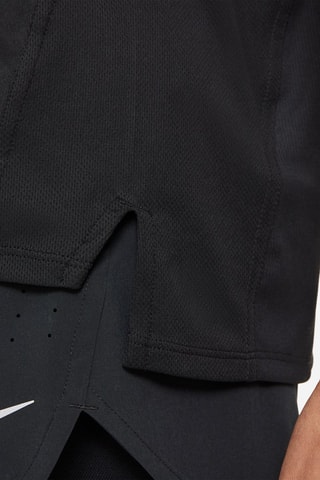 Camiseta efecto doble prenda de running - Negro