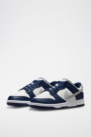 Nike Dunk Low de piel - Azul marino y gris claro - Nike