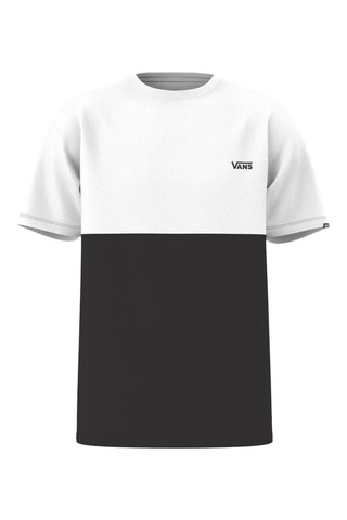 Camiseta Colorblock - Negro y blanco