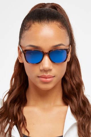 Occhiali da sole polarizzati unisex Jack - Lenti a specchio - Categoria 3 - Blu e marrone