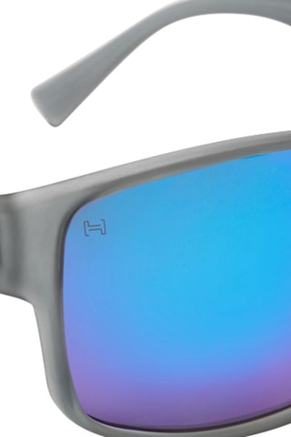 Occhiali da sole uomo Faster Raw - Lenti a specchio - Categoria 3 - Blu e grigio