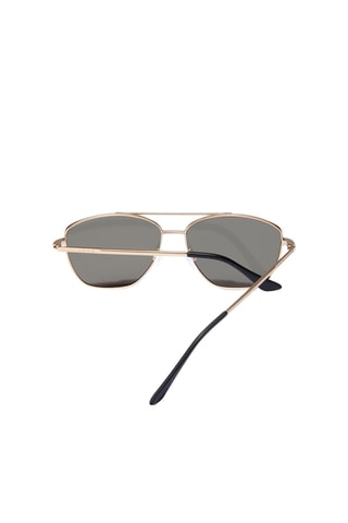 Occhiali da sole unisex Lax - Lenti a specchio - Categoria 3 - Nero e dorato