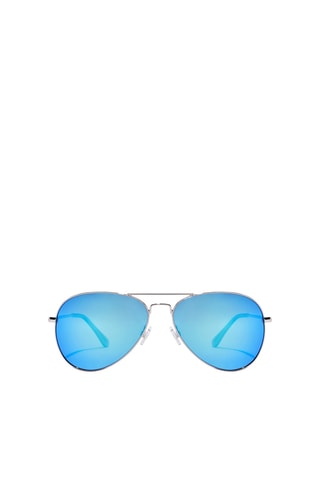 Occhiali da sole polarizzati unisex Hawk - Lenti a specchio - Categoria 3 - Argentato e blu
