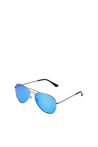 Occhiali da sole polarizzati unisex Hawk - Lenti a specchio - Categoria 3 - Argentato e blu