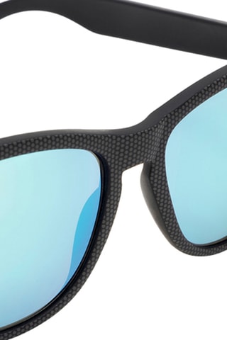 Occhiali da sole polarizzati unisex One Carbono - Lenti a specchio - Categoria 3 - Nero e blu