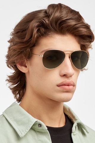 Occhiali da sole polarizzati unisex Hawk - Categoria 3 - Verde e dorato