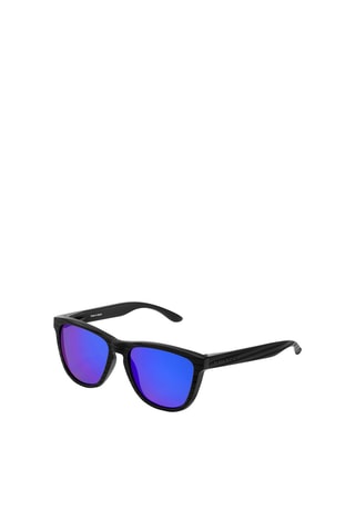 Occhiali da sole polarizzati unisex One Raw Carbon Fiber - Lenti a specchio - Categoria 3 - Nero e blu