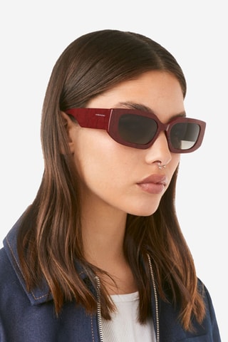 Occhiali da sole donna Trebdest - Categoria 3 - Nero e rosso