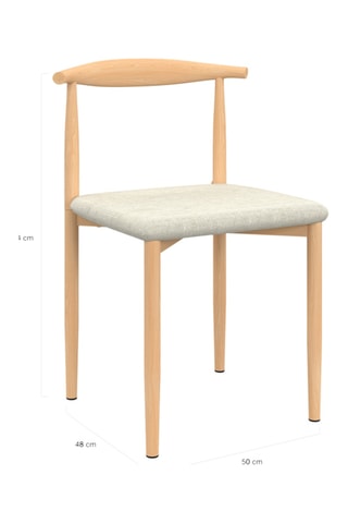 6 sillas Adam - 50 x 74 x 48 cm