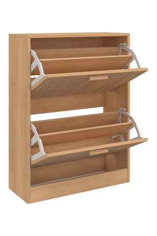 Zapatero de 2 puertas abatibles Faustine - 60 x 80 x 24 cm