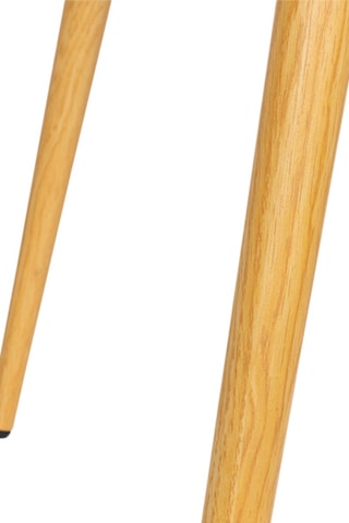 Mesa Sally - Imitación madera y blanco